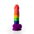 DILDO DLD MULTICOLOR TUTIFRUTI 20 CM MULTICOLOR PRIDE RECTO
