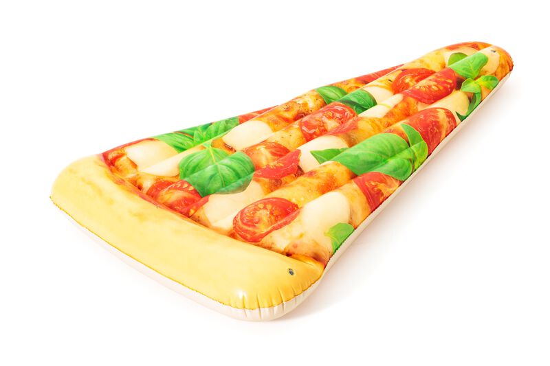 Cama inflable 1.88x1.30cm forma rebanada pizza image number null