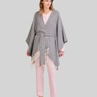 Poncho de Espiga Gris