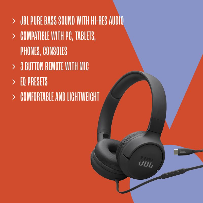 Auriculares Jbl Tune 520c Usb-c Con Cable, Audi... image number null