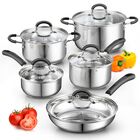 Set De Utensilios De Cocina Cook N Home De Acero Inoxidable, 10 Piezas, Color Plateado