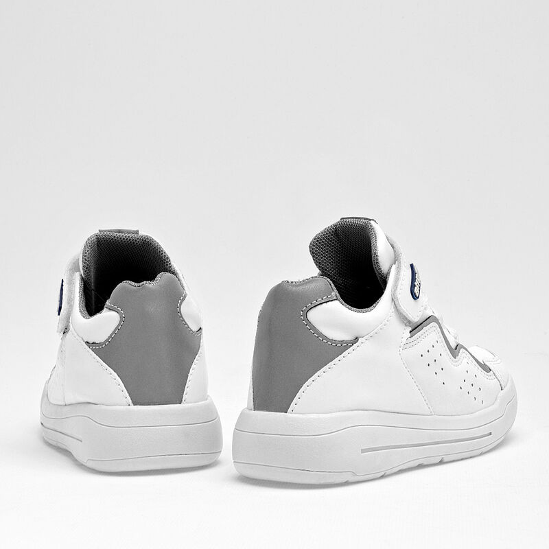 Atrom Tenis urbano para ni&ntilde;o blanco gris image number null