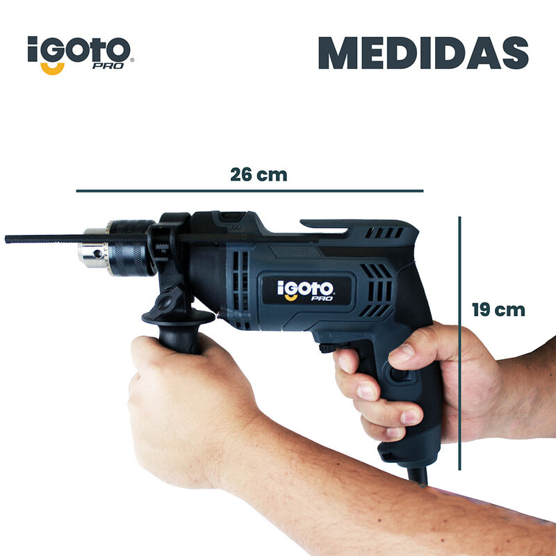Taladro de impacto IGOTO PRO 850W image number null