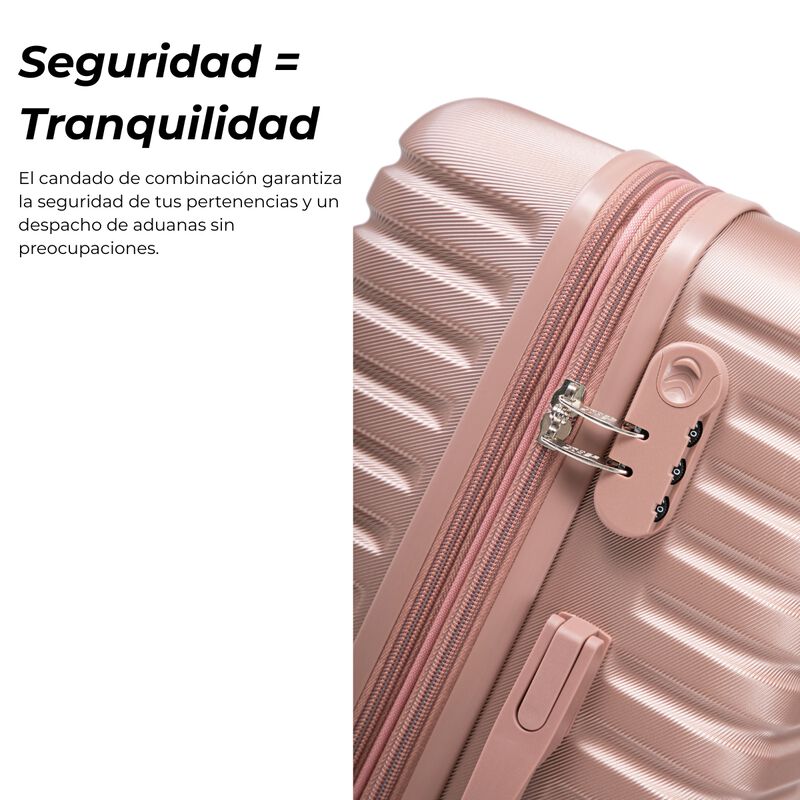 Set 4 Maletas Viaje Ross&sacks Nomada Rosa Dora... image number null