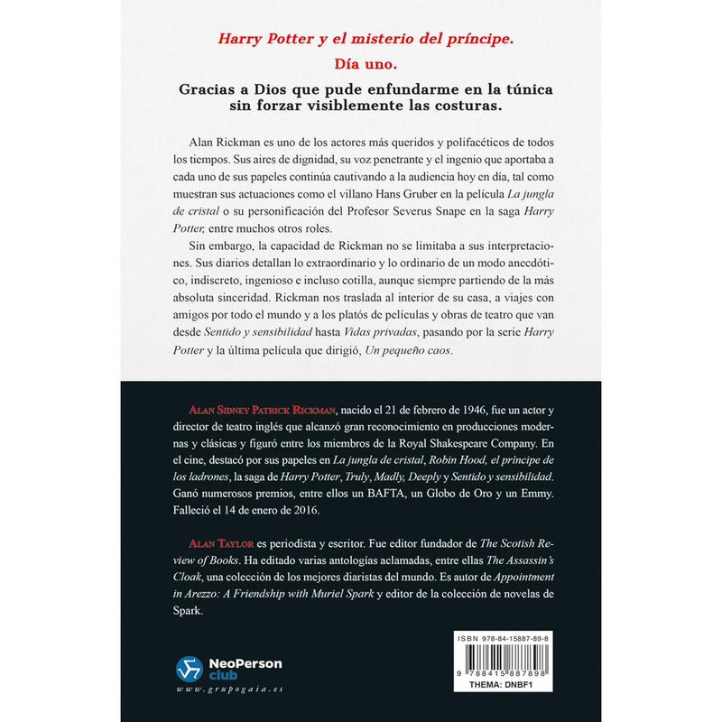 Madly, Deeply. Los diarios de Alan Rickman image number null