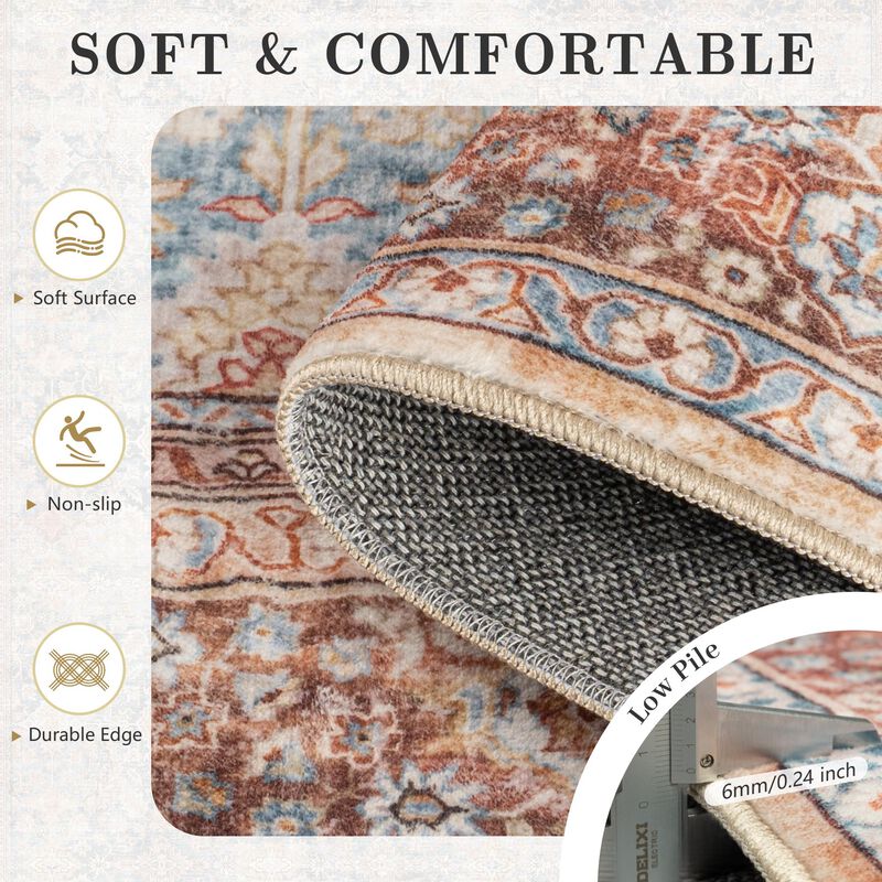 Alfombra Yarooge 203 x 254 cm Vintage Lavable R... image number null