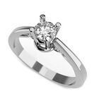 Anillo de Compromiso de 14K con Diamante de Laboratorio 0.20 CT F VS1 Talla 10 ORO BLANCO 14K - / M1001-20-14W-LG-10