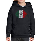 Sudadera Con Capucha Word Art Para Ni&ntilde;a - Labios Latinos - Negro