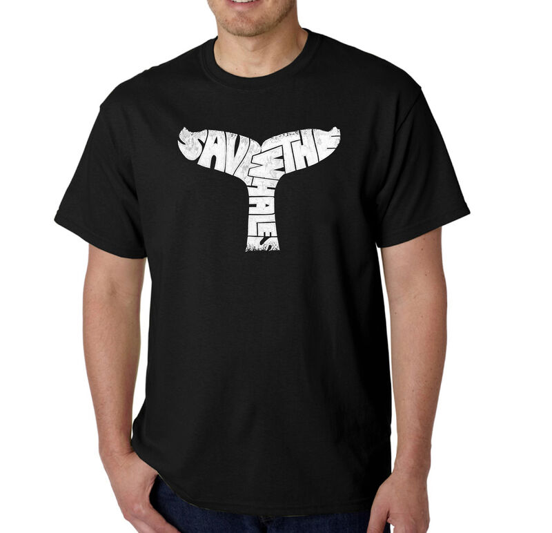 Camiseta Word Art Para Hombre - Save The Whales... image number null