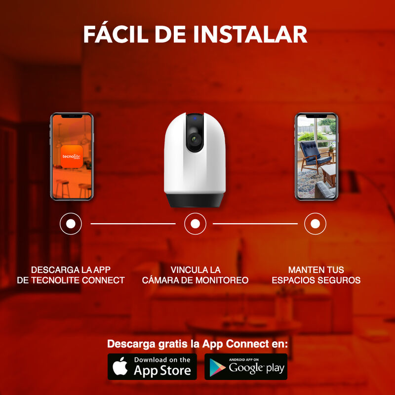 Cámara de Monitoreo Inteligente WiFi Interiores... image number null