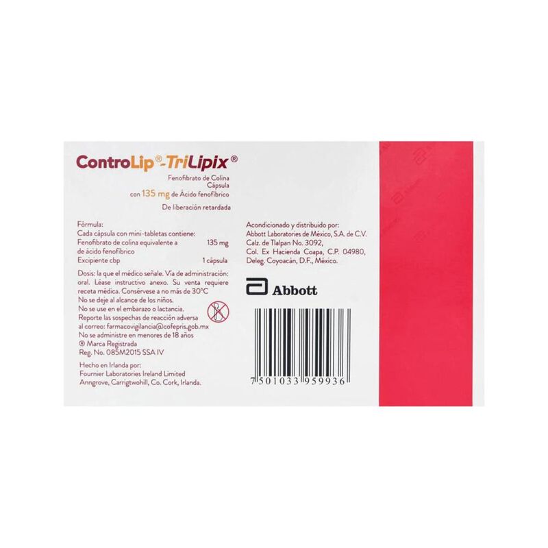 Controlip-trilipx 135 Mg 30 C&aacute;psula(s) image number null