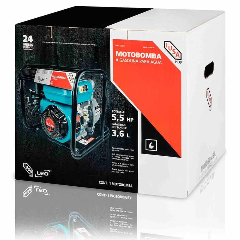 Motobomba A Gasolina, 6.5 Hp, 450 L/min image number null