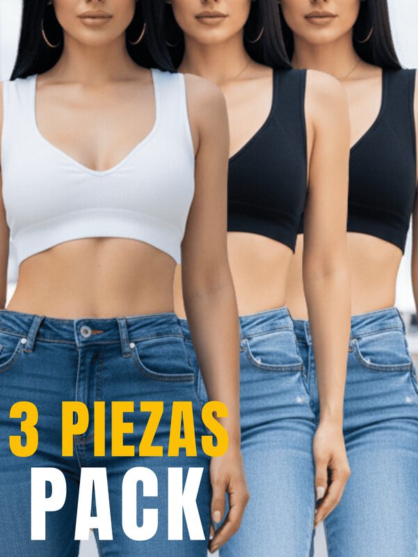 Pack de 3 Tops De Mujer Deportivos Y Casuales T... image number null