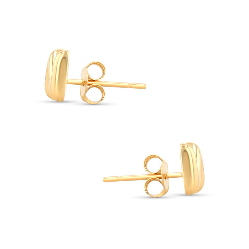 Aretes De Oro Amarillo De 10K (Letra N) image number null