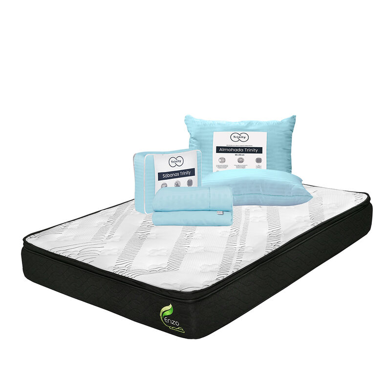 Colch&oacute;n King Size Enzo + Almohada Trinity + 1 j... image number null