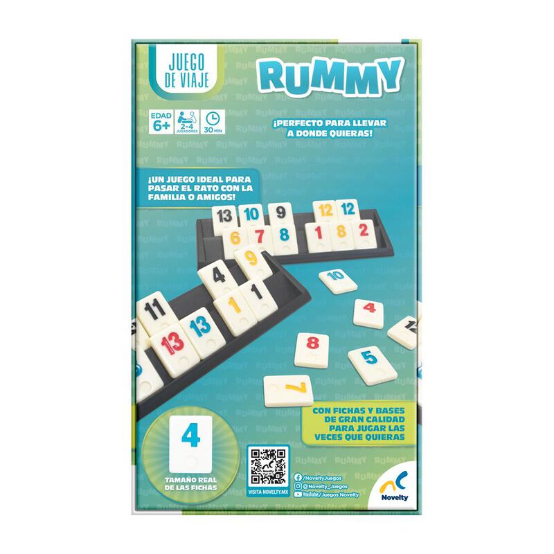 Juego De Mesa Rummy De Viaje image number null