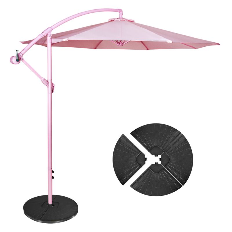 Sombrilla Full Color Rosa Exterior Lujo 2.9m + ... image number null