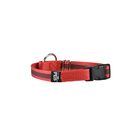 Fancy Pets Collar Con Ultra Grip Y Bandas Reflejantes Color Rojo Tamaño Mediano Para Perro