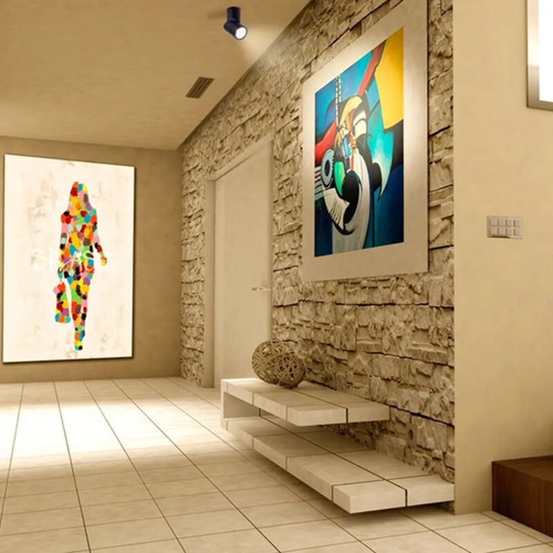 L&aacute;mpara Spot Sobreponer Interior Negro 6.5w Luz... image number null