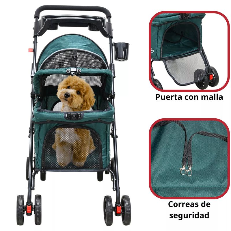 Carriola Para Mascotas Cochecito Para Perros Y ... image number null