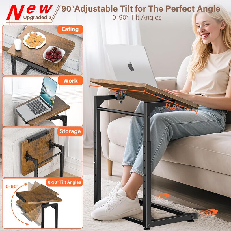 Mesa Auxiliar Para Tv Ajustable E Inclinable Da... image number null
