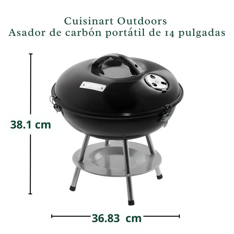 Asador Cuisinart Parrilla De Carb&oacute;n Port&aacute;til Pa... image number null
