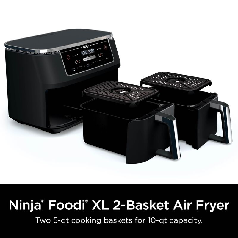 Freidora Ninja Dz302 Foodi 10l 6 En 1 Dualzone ... image number null