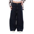 Pantal&oacute;n Recto Mujer Savi Jeans Azul Cadera Media Sb4746