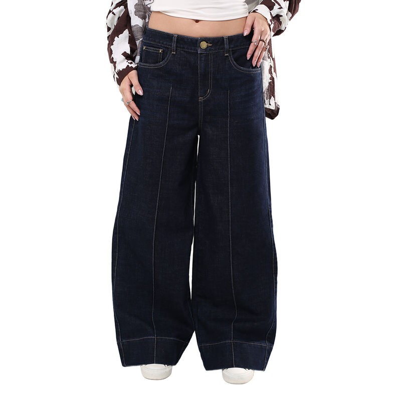 Pantal&oacute;n Recto Mujer Savi Jeans Azul Cadera Med... image number null