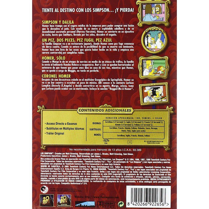 Los Simpson. La &uacute;ltima tentaci&oacute;n de Homer [DVD] image number null