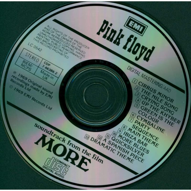 &Aacute;lbum CD Capitol More De Pink Floyd (1988) image number null