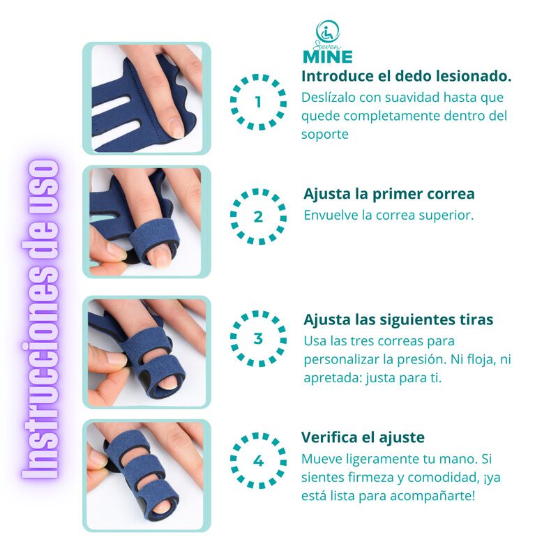 F&eacute;rula para Dedo con Soporte de Aluminio con 3 ... image number null