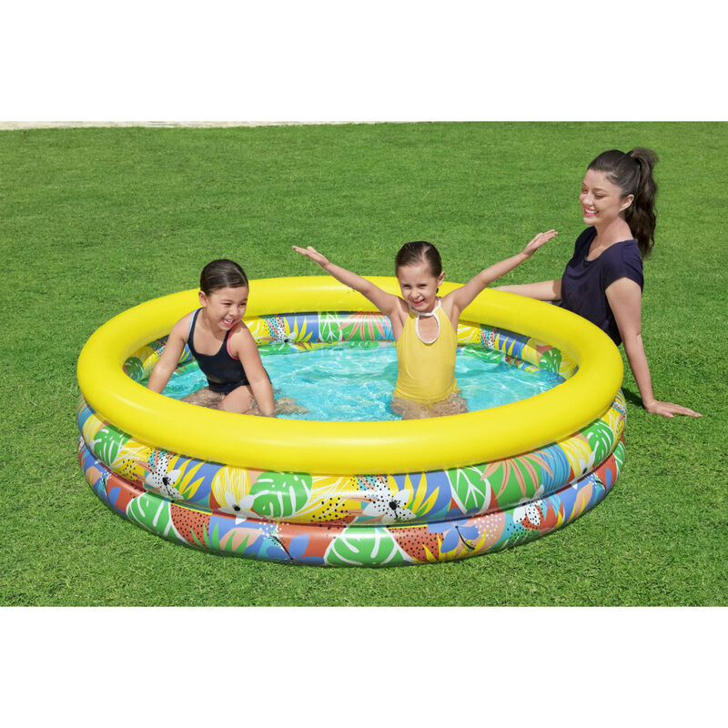 Alberca inflable redonda 1.68x.38cm dec floral ... image number null