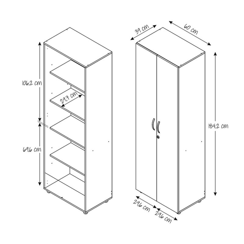 Alacena de Cocina Alicante, Mueble auxiliar par... image number null