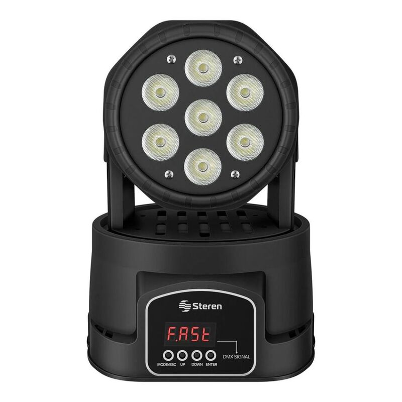 Mini cabeza móvil LED RGBW DMX image number null