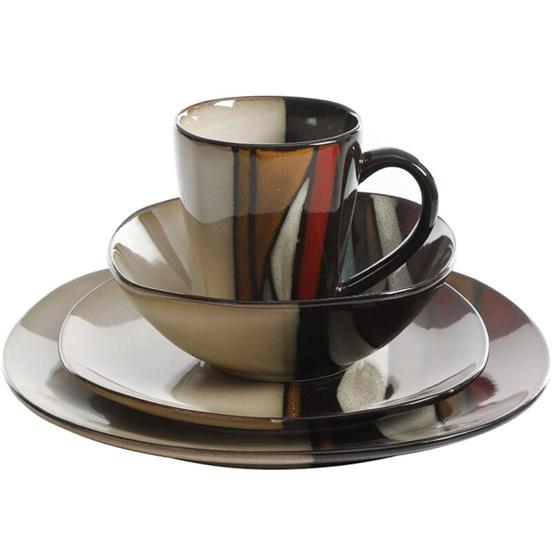 Vajilla Moderna Café/Beige para 6 Personas 24pz... image number null