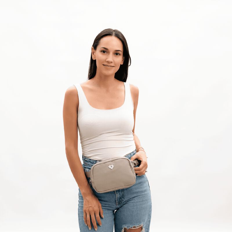 Cangurera Mujer Deportiva, Ri&ntilde;onera, Bolsa Cros... image number null