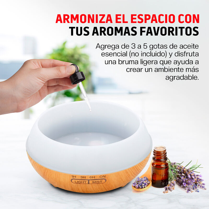 Humidificador Difusor Aceites Esenciales 500ml ... image number null