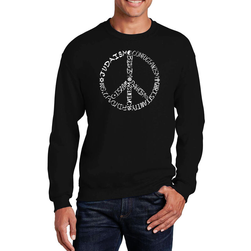 Sudadera De Cuello Redondo Word Art Para Hombre... image number null