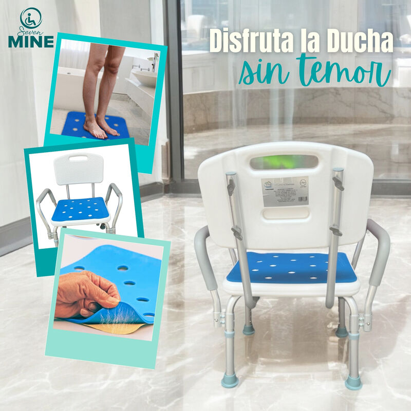 Silla para Baño Adulto Mayor con Almohadilla SM... image number null
