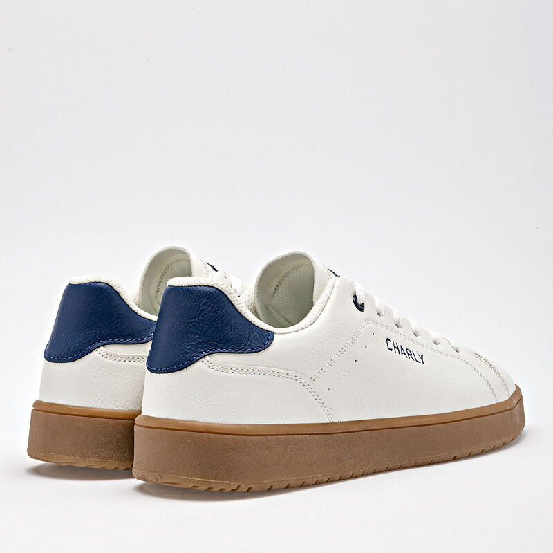 Charly Tenis urbano para hombre blanco marino image number null