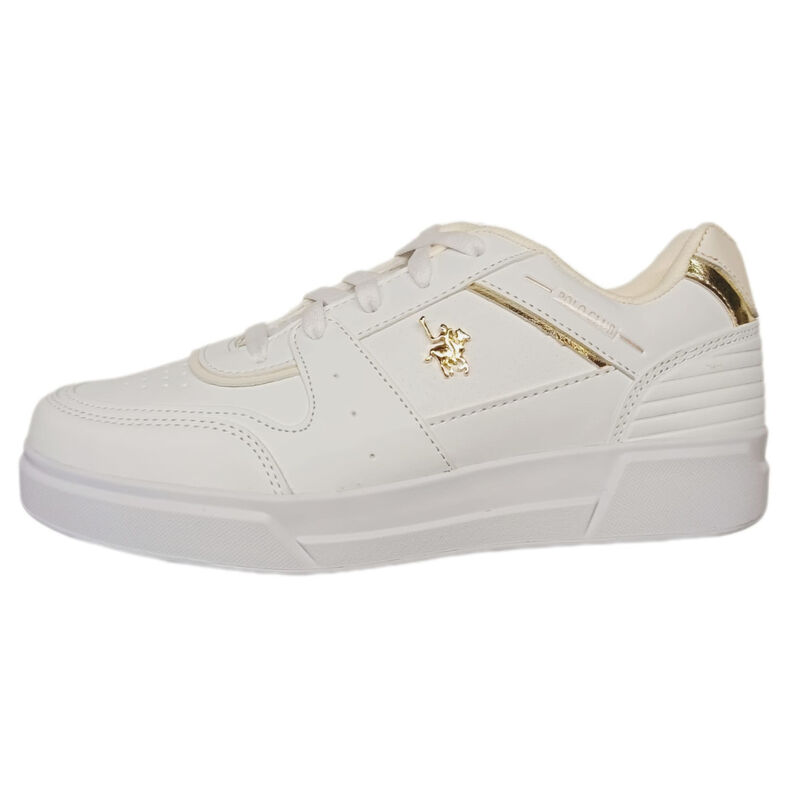 Tenis Mujer Casual V140 Blanco Con Detalles Dor... image number null