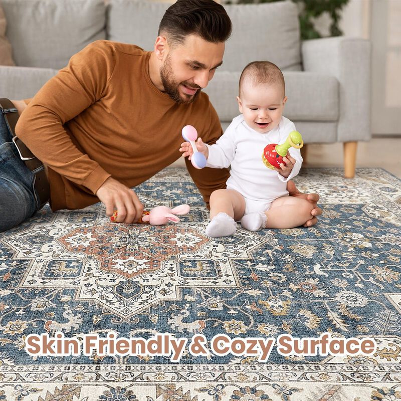 Alfombra Cotiled, Azul Vintage, 160 X 230 Cm, P... image number null