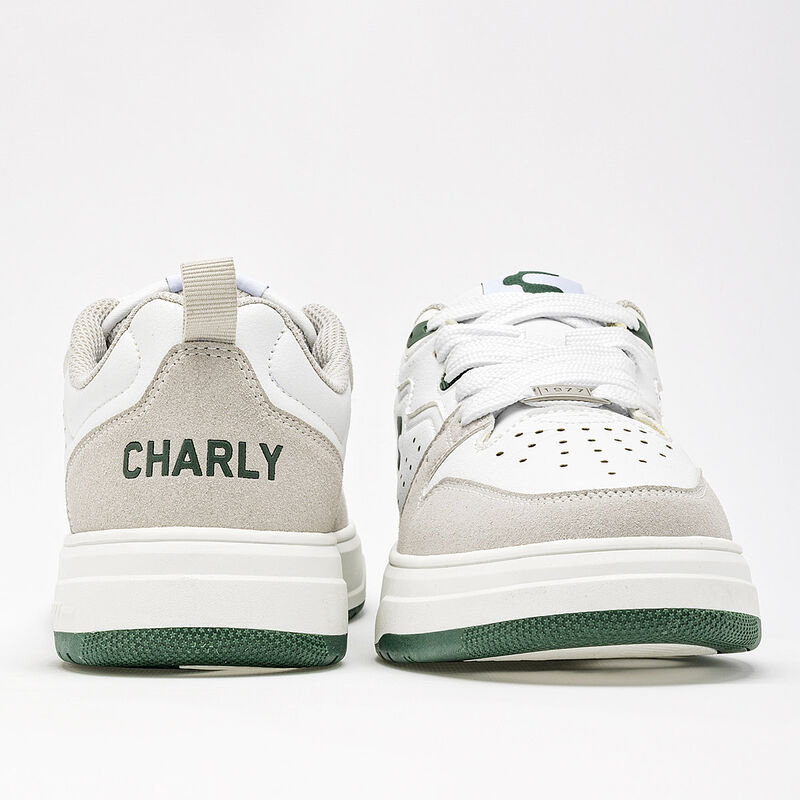 Charly Tenis urbano para hombre. Blanco gris image number null