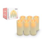Paquete de 6 Velas LED Largas de Flama Realista Pilas AA Incluidas, Redlemon, 79273