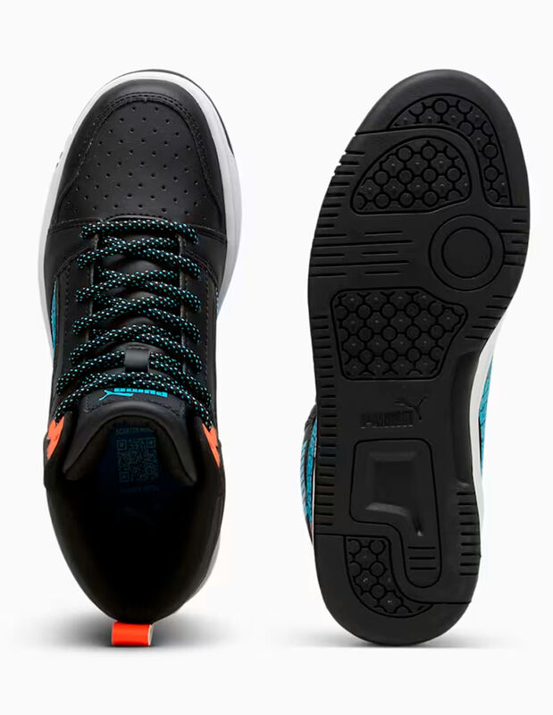 Tenis Joven Rebound V6 Mid Techie Bud Negro 397... image number null