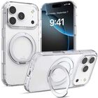 Funda Raptic Air Stand Mag Para Iphone 17 Pro Transparente