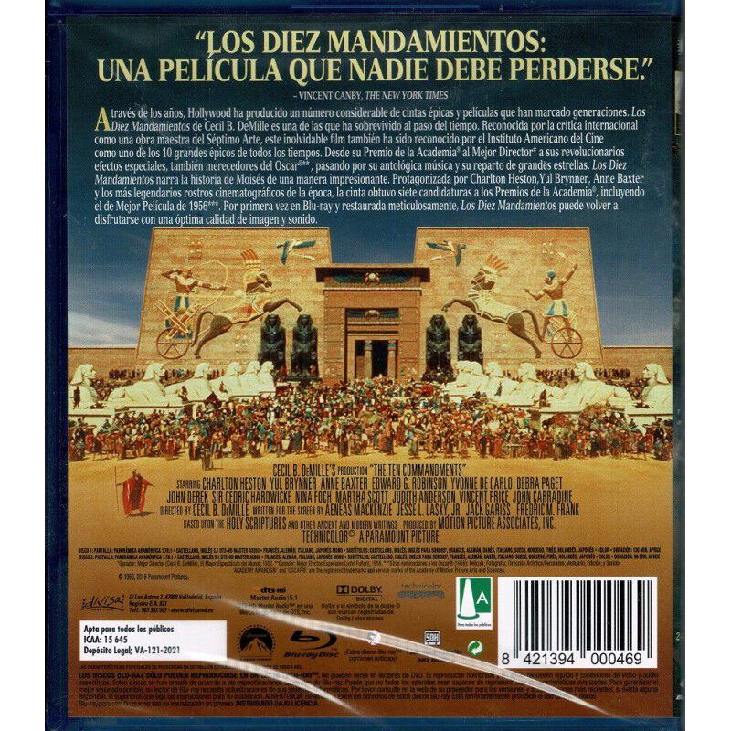 Los Diez Mandamientos [Blu-ray] (1956) image number null