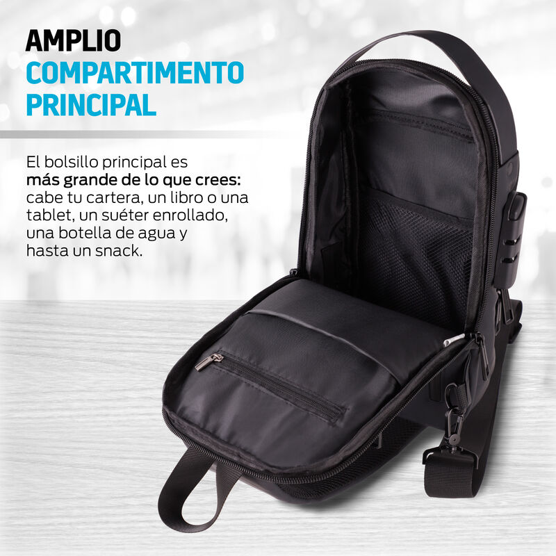Mochila Antirrobo con Puerto USB Redlemon image number null