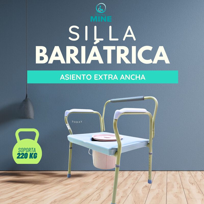 Silla Comodo Bari&aacute;trica Asiento Extra Ancho 220... image number null